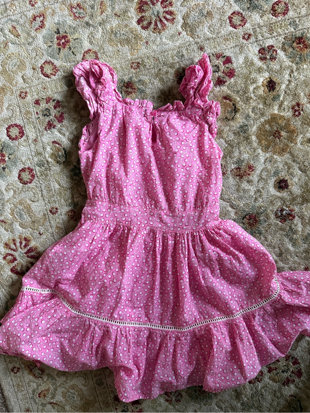 French Connection Pink Ruffle Strap Sundress for Girls